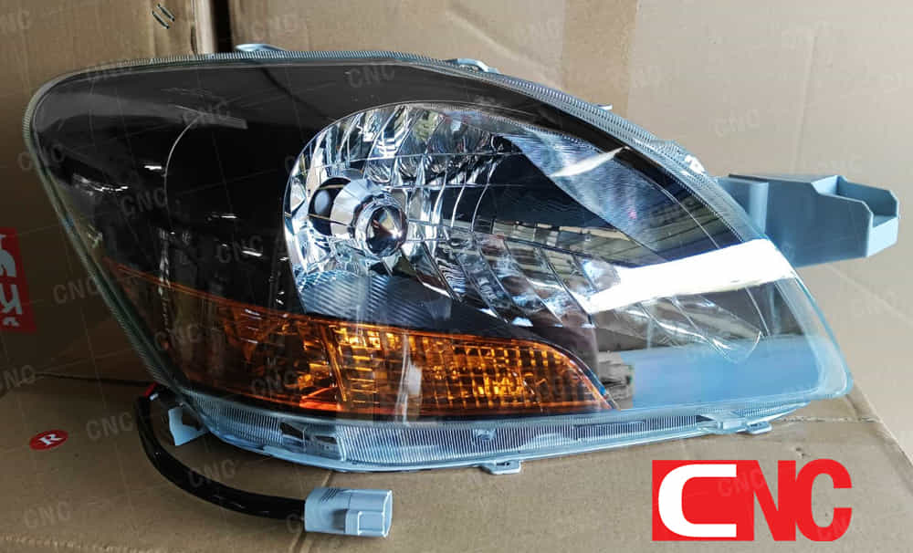 ไฟหน้า toyota vios 2007-2012 โคมดำ ส้ม ไฟหน้าแต่ง