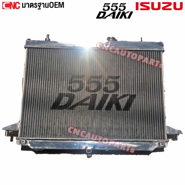 555DAIKI หม้อน้ำอลูมิเนียมทั้งใบ หนา 50 มิล สำหรับ ISUZU DMAX ALL NEW 2.5/3.0 2WD ปี 2012-2015 เกียร์ธรรมดา XZEED
