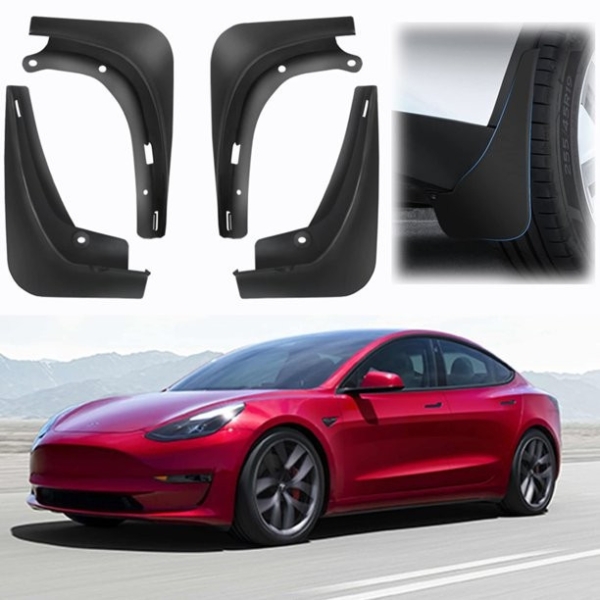 ยางกันโคลน TESLA MODEL 3 ป้องกันขี้โคลน จากล้อ (ชุด4ชิ้น)