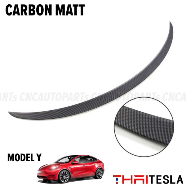 สปอยเลอร์ ตูดเป็ด Model 3 หลังกาว3M DUCKTAIL SPOILER - คาร์บอนด้าน 