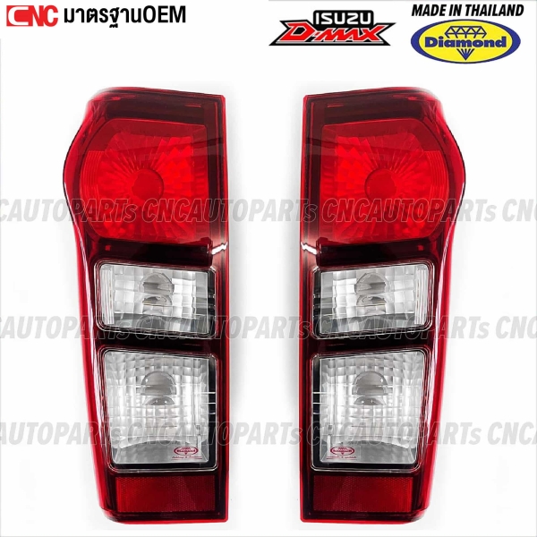 DIAMOND-Tail-light-ISUZU-DMAX-ALL-NEW-2012-2019-standard-high-quality-made-in-Thailand-left-right
