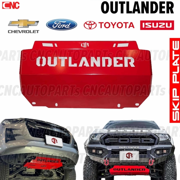 OUTLANDER-Skid-plate-red-under-engine-protection-CHEVROLET-COLORADO-2012-2019
