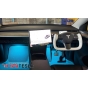 ไฟส่องเท้า TESLA MODEL Y , MODEL 3  FOOT LIGHT AMBIENT LAMP - สีฟ้า (2ชิ้น)