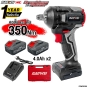 NANWEI บล้อคไฟฟ้า 20V 350nm Brushless กระแทก พร้อมกล่อง ไร้สาย แบตเตอรี่ 4Ah 2ก้อน - CNWW5350