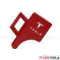 TESLA MODEL 3 , Y ตัวหลอกเบล หัวเข็มขัดนิรภัย หัวเสียบเข็มขัดนิรภัย ตัดเสียงเตือนที่เสียบเบลล์ เข็ดขัดนิรภัย สีแดง