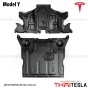 SKID PLATE แผ่นกันกระแทกใต้ท้องรถ TESLA MODEL 3 เหล็กกันแคร้ง แผ่นปิดใต้เครื่อง หน้า+หลัง