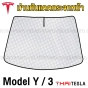 ม่านกันแดดกระจกหน้า TESLA MODEL 3, MODEL Y ม่านบังแดด ด้านหน้า UV SILVER COAT (2 IN 1) กันร้อนได้ดี 100%