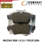 COMPACT CERAMIC ผ้าเบรคหลัง MAZDA3 ปี 2006+ 1.6 2.0, FORD FOCUS ปี 2005+ (MCJ-1319)