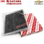 (รุ่นใหม่) SAITAMA ไส้ กรองแอร์ คาร์บอน PM2.5 TOYOTA VIOS 08 / HILUX VIGO / FORTUNER / ALTIS 08 / CAMRY 02 / HIACE COMMUTER 05 / PRIUS / AVANZA 06 (รหัสแท้ 87139-0D040) (คุณภาพดีเยี่ยม)