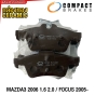COMPACT CERAMIC ผ้าเบรคหลัง MAZDA3 ปี 2006+ 1.6 2.0, FORD FOCUS ปี 2005+ (MCJ-1319)