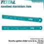 TOTAL ไม้บรรทัด อลูมิเนียม อโนไดซ์ 1ฟุต 30 เซนติเมตร (นิ้ว / มิล) (ชุบ ANODISED ALUMINIUM RULE อย่างดี) รหัส TMT633002
