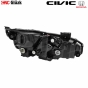 Gluzk ไฟหน้า HONDA CIVIC ปี 2016-2020 FC ทรง RS LAMBOGHINI + พร้อมปลั้กแปลง [คู่] ไฟเลี้ยววิ่ง สว่างไม่แยงตา (รับประกัน1ปี)