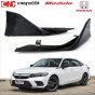 ชุดแต่ง HONDA CIVIC FE ทรง MODULO ปี 2021-2023 - ลิ้นหน้า สเกิร์ต สีดำเงา ตูดเป็ด หางหลัง สปอยเลอร์