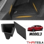 ชุดกล่องเก็บของฝากระโปรงหลัง TESLA MODEL 3 มีฝาปิด เนื้อวัสดุแบบเดิม ปิดช่องว่างหลุม ฝาท้าย L
