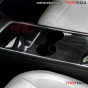 ครอบที่วางแก้ว TESLA MODEL Y, MODEL 3 คาร์บอน เงา