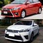 หน้ากระจัง TOYOTA YARIS ปี 2014-2016 สีเทา