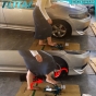 TOTAL ที่สูบลม 150PSI รุ่นเท้าเหยียบ เติมลม ยางได้ - FOOT PUMP - TMPP5511