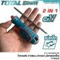 TOTAL ไขควงสลับ ปากแบน+ปากแฉก ปลายแม่เหล็ก 2 นิ้ว / 4 นิ้ว / 5 นิ้ว (2 IN 1 SCREWDRIVER SET) ไขควงหัวสลับ ไขควงหัวโต - THT250216 / THT250226 / THT250206