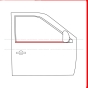(4เส้น) คิ้ว ยางรีดน้ำนอก TOYOTA FORTUNER ปี 2004 2005-2014 ยางรีดน้ำขอบกระจก คิ้วรีดน้ำ ยางรีดน้ำขอบประตู