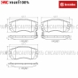 ผ้าเบรค BREMBO SUBARU IMPREZA WRX 2.0TURBO
