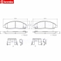 BREMBO ผ้าเบรคหน้า ISUZU DMAX, MU7 2WD,4WD 
