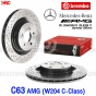 BREMBO-Front-brake-rotors-BENZ-C63-AMG-W204-330mm-drilled-slotted-09.A326.11
