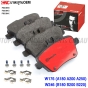 BREMBO ผ้าเบรกหลังสำหรับ MERCEDES-BENZ W176 A180 A200 A250 ปี 12-, W246 B180 B200 B220 ปี 12-, SLK R172 ปี 11->, GLA X156 ปี 12-, CLA C117 ปี 12- (คู่หลัง)