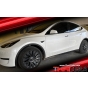 ฝาครอบล้อ TESLA MODEL Y ขอบ 19นิ้วลาย PERFORMANCE SUNSTAR สีเทากัน ลาย Sunstar + โลโก้ เทา