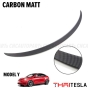 สปอยเลอร์ ตูดเป็ด Model 3 หลังกาว3M DUCKTAIL SPOILER - คาร์บอนด้าน 