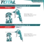 TOTAL ปืนฉีดลม แกนยาว 16 มม. / 80 มม. AIR BLOW GUN ปืนเป่าลม หัวปืนลม ปืนฉีดลมหัวต่อคอปเปแอร์ - TAT3031-3 / TAT3081-3