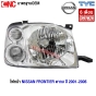 ไฟหน้า NISSAN FRONTIER ฟรอนเทียร์ ตากบ สีขาวล้วน - ขวา