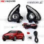 Fog-light-MAZDA2-2015-2019-chrome-trim-free-wiring-bulbs-switch
