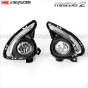 Chrome-trim-fog-light-MAZDA2-2015-2019-includes-wiring-bulbs-switch
