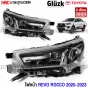 Glüzk ไฟหน้า TOYOTA REVO ROCCO ตัวTOP PROJECTOR LED ปี 2020-2024 อย่างดีมาตรฐาน OEM - สายธรรมดา คู่ซ้ายขวา
