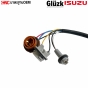 Glüzk ไฟท้าย ISUZU DMAX ปี 2007-2011 อย่างดี มาตรฐาน OEM พร้อมปลั๊ก+ขั้วไฟ (โคมแดง) (เบ้าแดง) - ข้างซ้าย