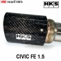 LEGAL-MUFFLER-exhaust-pipe-HKS-HONDA-CIVIC-FE-1.5-TURBO-2021-dual-carbon-genuine

