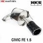 Genuine-HKS-exhaust-system-HONDA-CIVIC-FE-1.5-TURBO-2021-LEGAL-MUFFLER-dual-carbon
