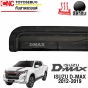 คิ้วกันสาดประตู ISUZU D-MAX ปี 2012-2019 สีดำเข้ม ทนรังสียูวี
