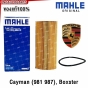 MAHLE ไส้กรองน้ำมันเครื่อง PORSCHE CAYMAN (981 987), BOXSTER 9A110722400 OX366D - ผลิตในยุโรป
