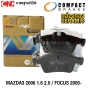 COMPACT CERAMIC ผ้าเบรคหลัง MAZDA3 ปี 2006+ 1.6 2.0, FORD FOCUS ปี 2005+ (MCJ-1319)