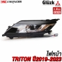 ไฟหน้า MITSUBISHI TRITON 2019-2022 รุ่นธรรมดา ของใหม่ งานสวย มาตรฐาน OEM - ข้างซ้าย
