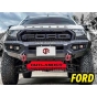OUTLANDER กันแคร้ง สีแดง SKID PLATE แผ่นเหล็กใต้เครื่อง กันกระแทกใต้เครื่อง แผงใต้เครื่อง - FORD RANGER