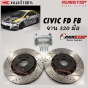 RUNSTOP จานขยาย จานเบรคแต่ง HONDA CIVIC FD FB ปี 2006-2015 เครื่อง 1.8 จานเบรคแต่ง - คู่หน้า 320 มิล
