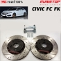 จานขยาย RUNSTOP จานเบรคหน้า HONDA CIVIC FC FK ปี 2016-2021 ขนาด 320 มิล คู่หน้า (2 อัน)
