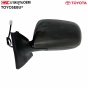 กระจกข้างซ้าย TOYOTA YARIS 2003-2008 สีดำ ไฟฟ้า 3 สาย
