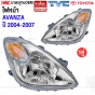 ไฟหน้า TOYOTA AVANZA ปี 2004-2007 รุ่นแรก - งานสวยที่สุด อย่างดี มาตรฐาน OEM คู่ ซ้ายขวา
