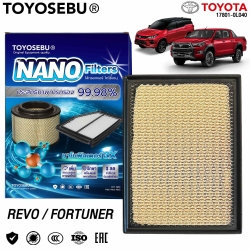 ไส้กรองอากาศ TOYOSEBU สำหรับ TOYOTA VIGO, FORTUNER, INNOVA รหัส 17801-0C010 คุณภาพดี
