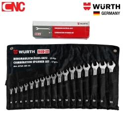 WURTH ชุดประแจแหวนข้าง-ปากตาย 17ตัว ขนาด 6-22 MM. GERMANY STANDARD - 575430141