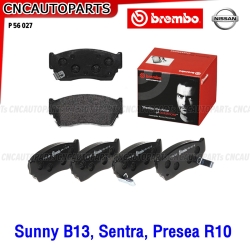 BREMBO ผ้าเบรคหน้า NISSAN SUNNY B13, SENTRA B13, PRESEA R10, NX 1.6 COUPE ปี 1991-1993 P56027B