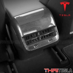 ครอบหน้ากากแอร์ TESLA MODEL Y, MODEL 3 คาร์บอน เงา